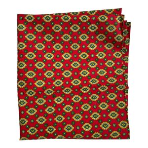 Coupon de tissu provençal coton rouge 132x108cm