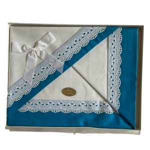 Parure drap taie vintage bébé berceau vintage